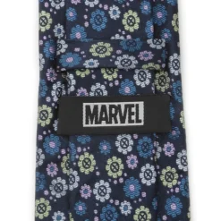 Marvel X-Men Floral Navy Men's Tie