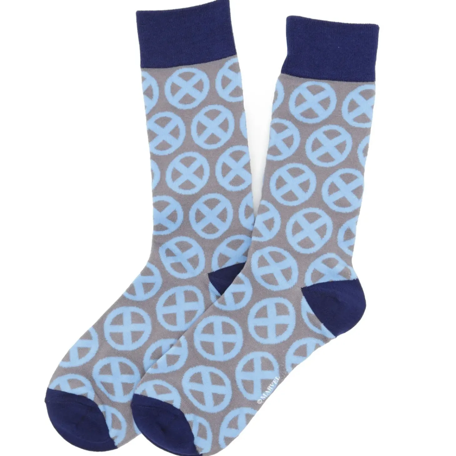 Marvel X-Men Symbol Gray Socks