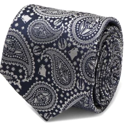 Star Wars Yoda Navy Paisley Mens Tie