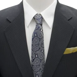 Star Wars Yoda Navy Paisley Mens Tie