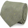 Star Wars Yoda Paisley Sage Green Silk Men's Tie