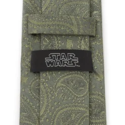 Star Wars Yoda Paisley Sage Green Silk Men's Tie